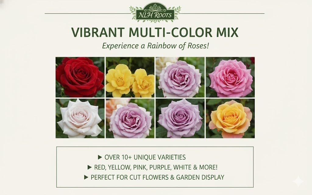 Premium Climbing Rose Seeds Multi-Color Collection, 150 to 180 Seeds, High Germination Rate 95%, for Balcony, Terrace, Home Garden, All Season Flowering. - Image 3