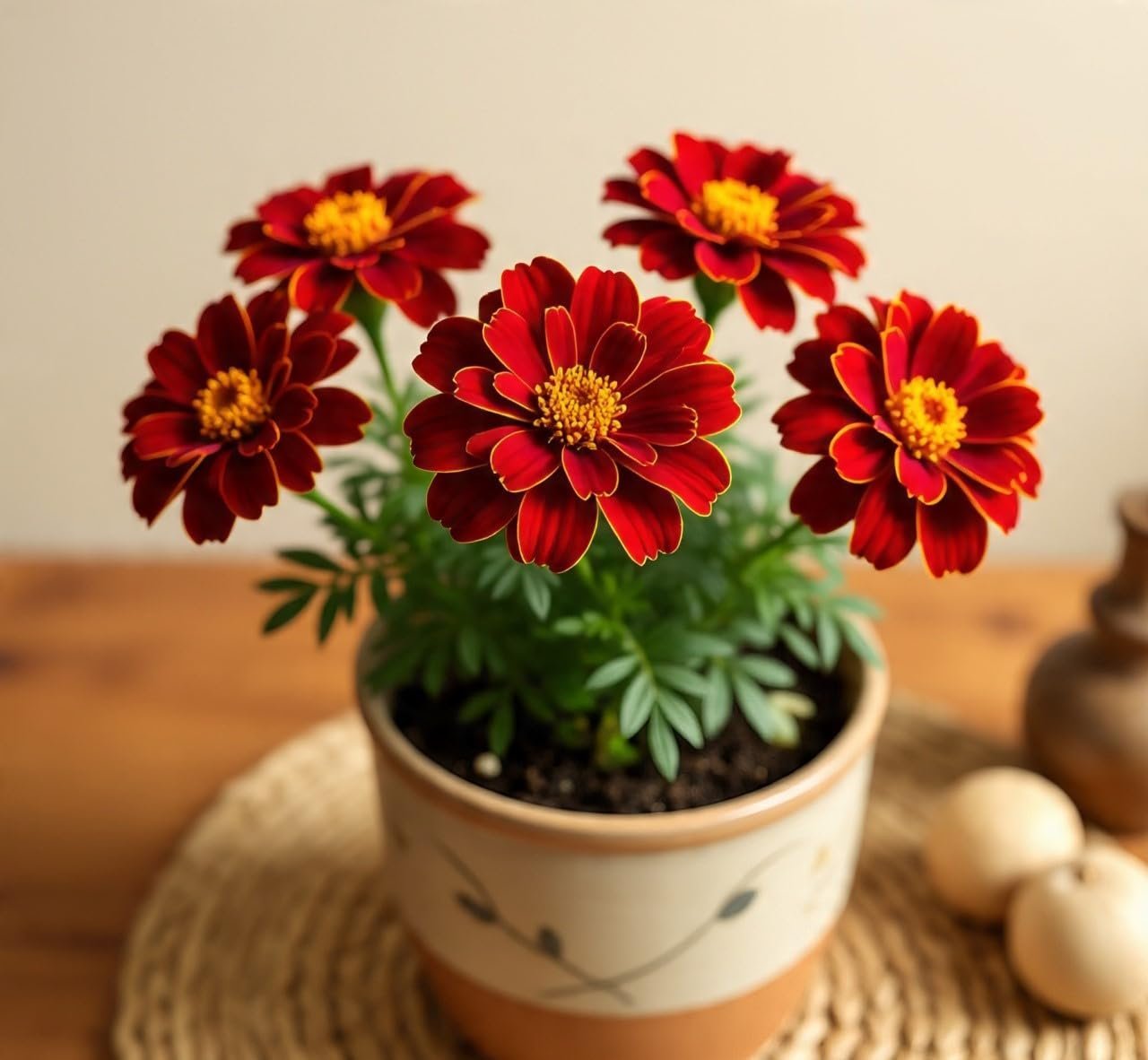 Garden® Imported American Marigold Flower Seeds for Home and Gardening Pack of 80 to 100 Seeds (WHITE) - Image 2