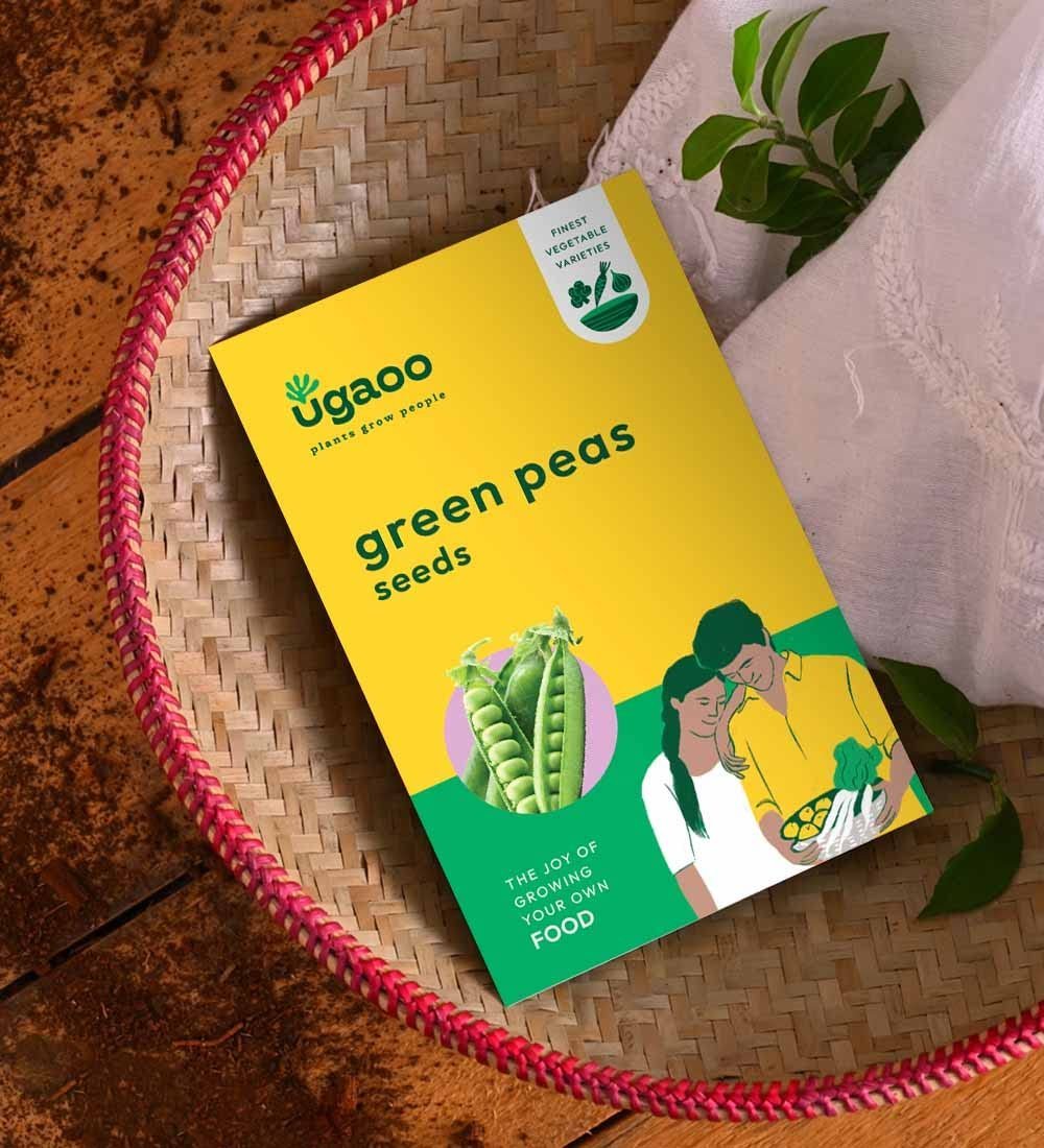 Green Peas Vegetable Seeds (Green, Pack of 16g)