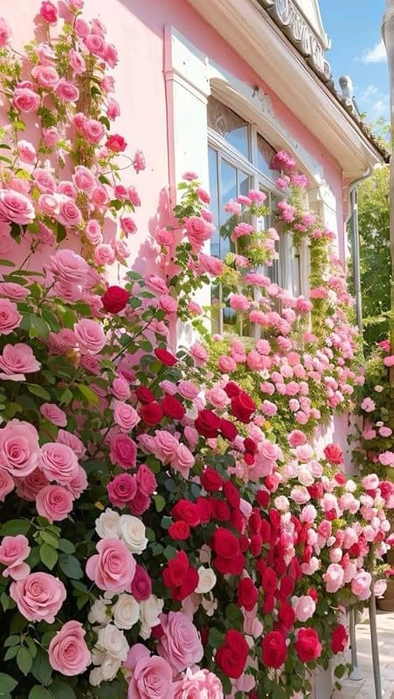 Premium Climbing Rose Seeds Multi-Color Collection, 150 to 180 Seeds, High Germination Rate 95%, for Balcony, Terrace, Home Garden, All Season Flowering. - Image 4