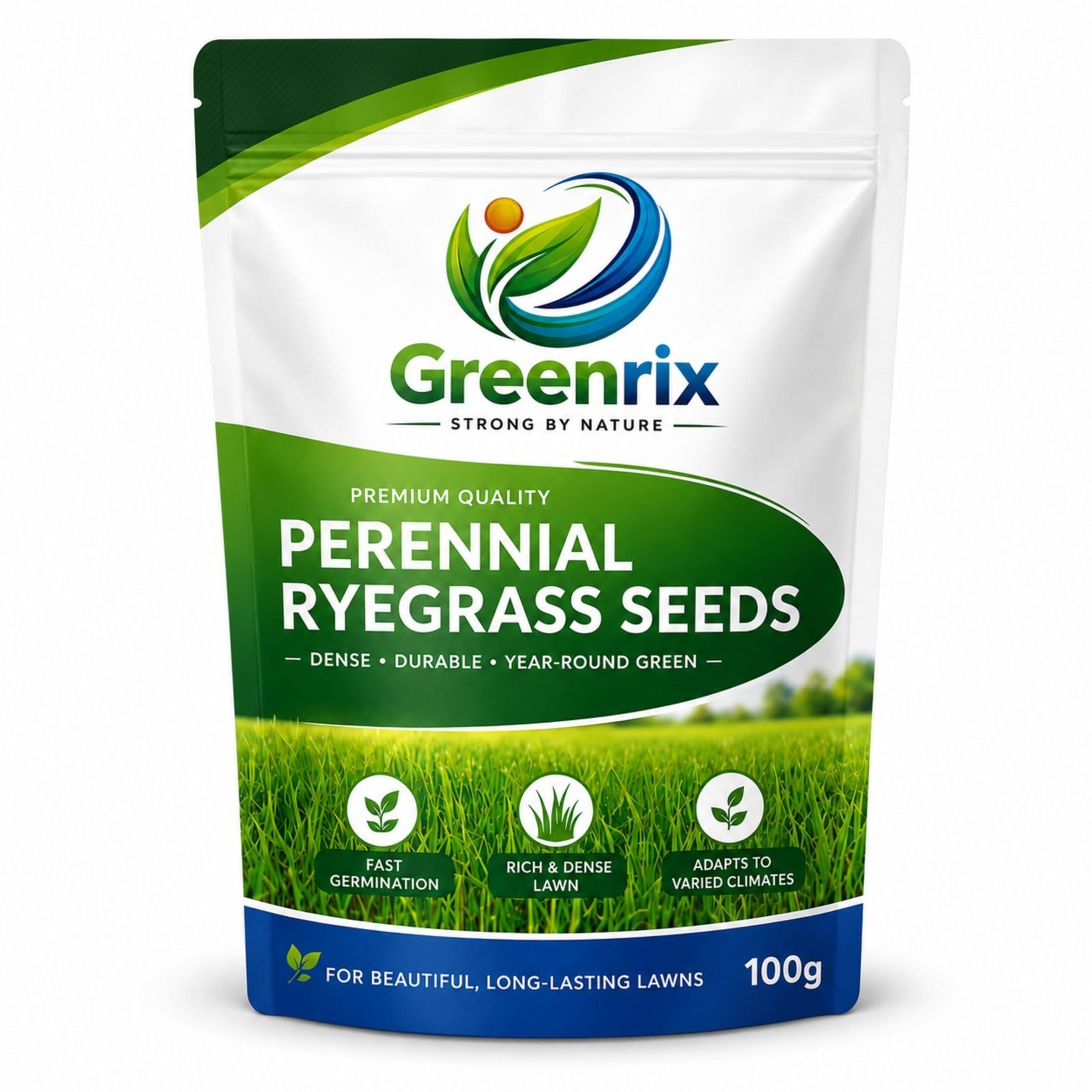 Perennial Ryegrass Seeds for Lawn | 100g (Covers 4 Sq Meter Area)