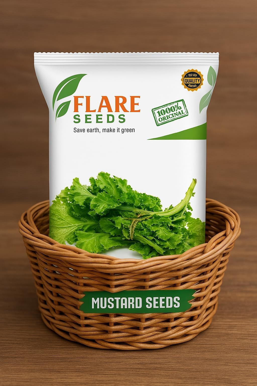 Mustard (Sarson) (200+ Seeds) Vegetable Seeds for Home Garden, Perfect for Home Gardening, Planting For Pots and Patio