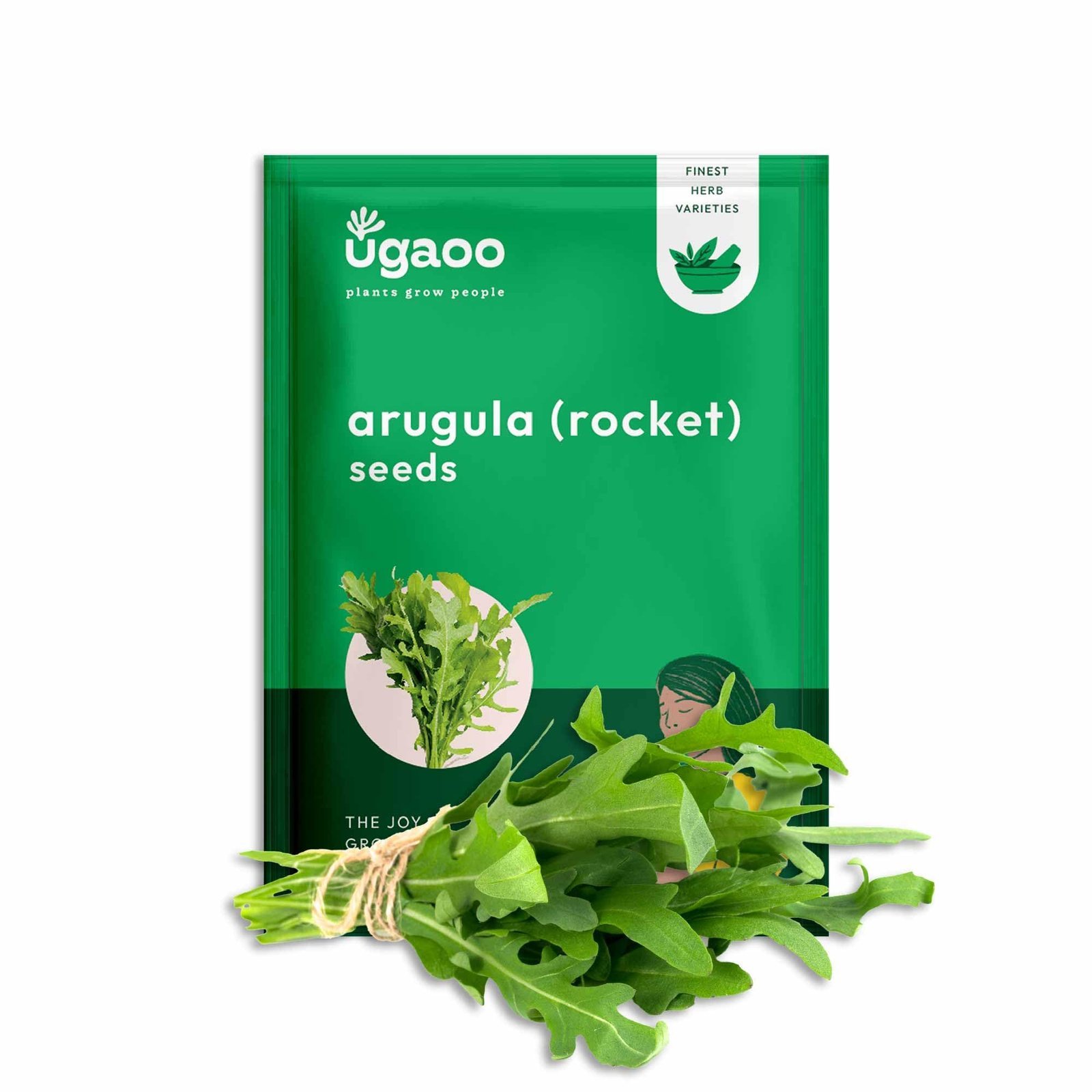 Rocket Arugula Herb Seeds (Green, Pack of 1000)