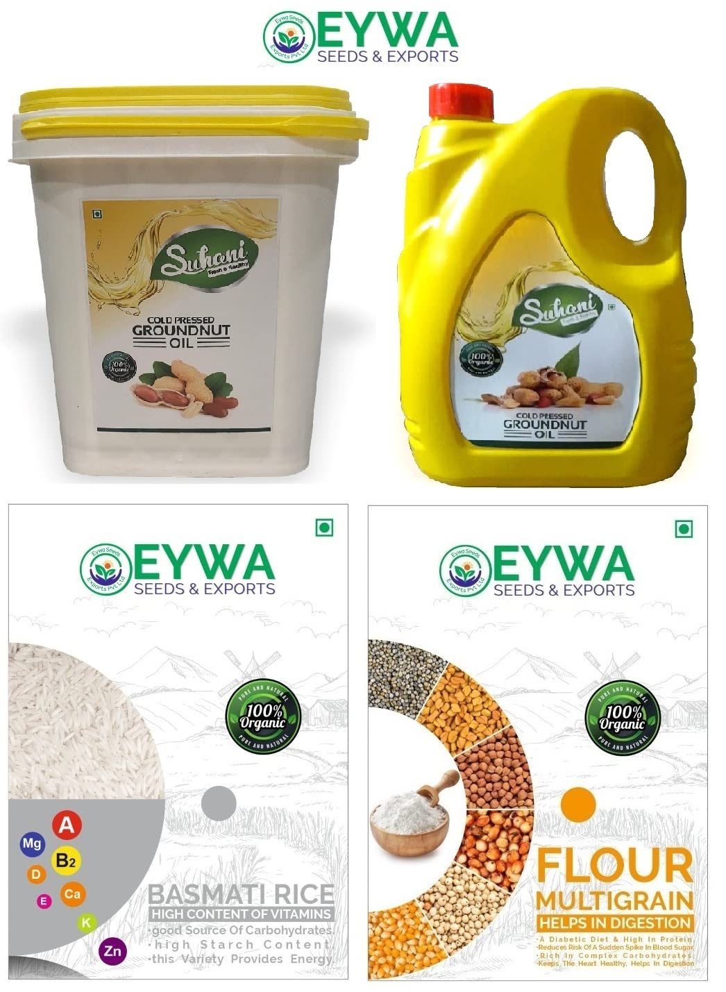 Eywa Seeds & Exports Pvt Ltd Sunflower Farming Seeds For Growing And Sowing | Surajmukhi Biyaran Seeds Kheti Dane (5 Kg) - Image 2