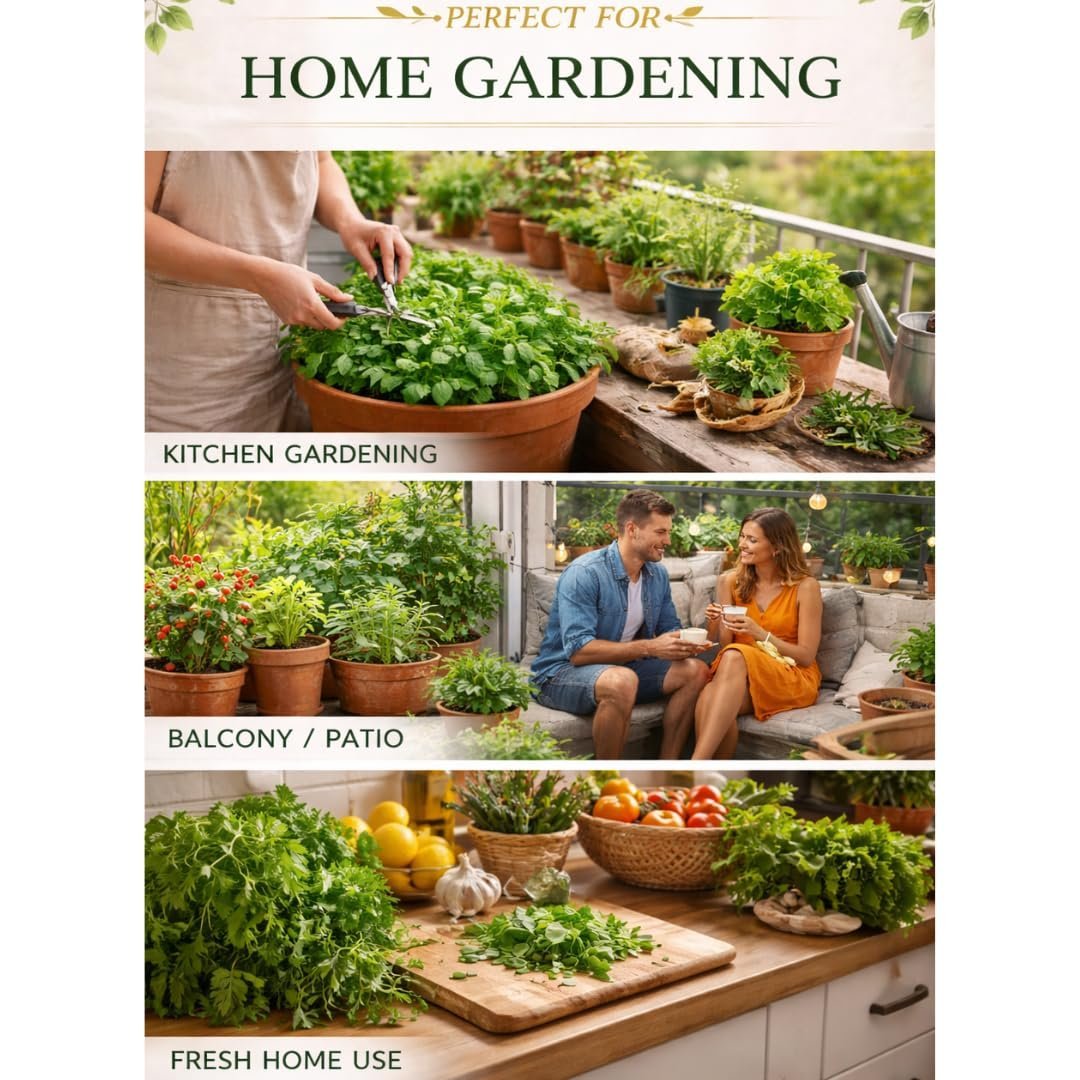 Herb Seeds Combo Pack | 8 Varieties | 950+ Seeds | Rosemary, Mint, Lavender, Tulsi, Red Basil, Parsley, Celery & Lettuce | High Germination | Easy to Grow for Home Gardening - Image 5
