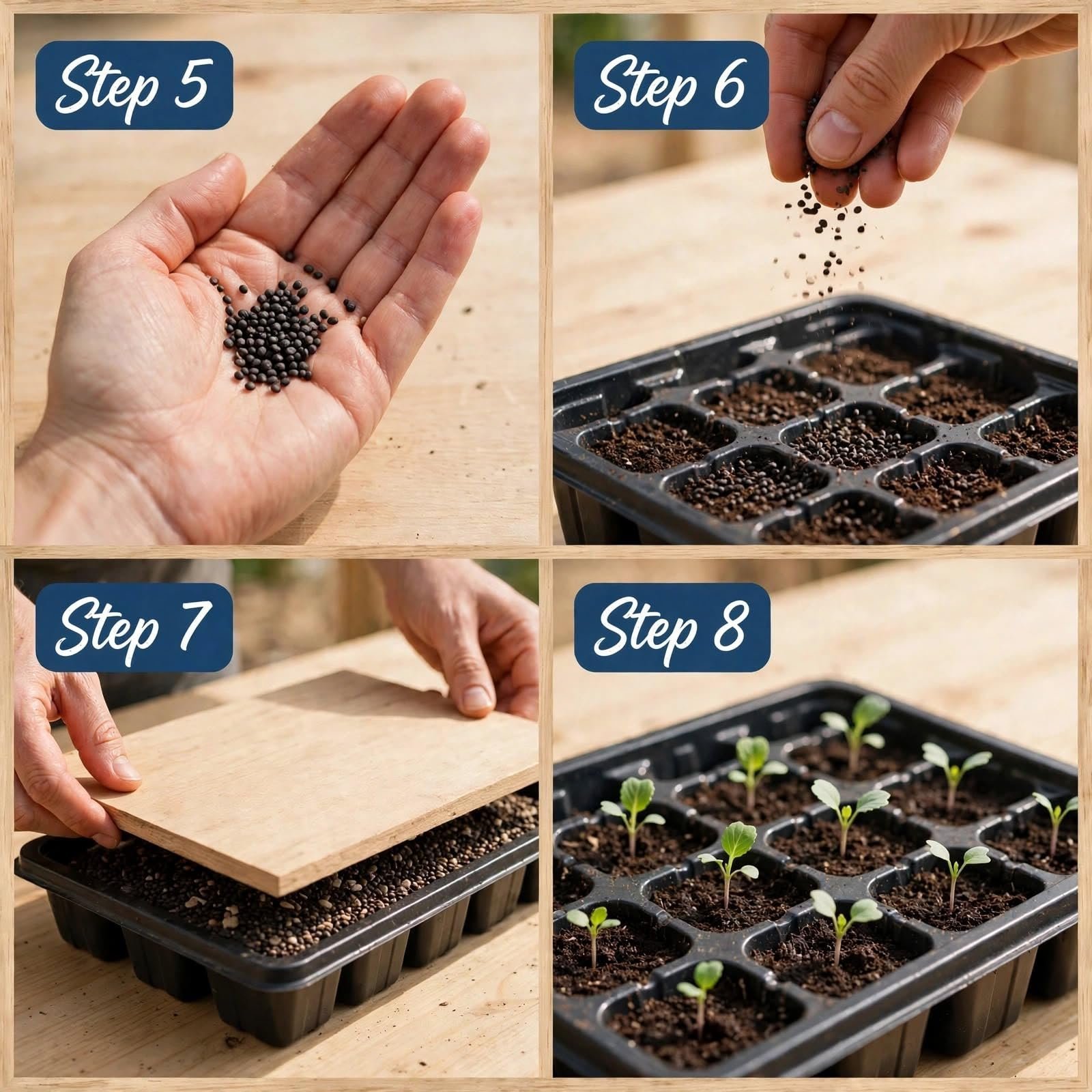 Combo Pack Cabbage + Cauliflower | 500 Seeds | Easy Home Gardening - Image 5